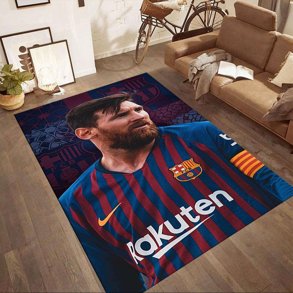 Messi 41 Floor Mat Design for Playrooms Game Room Study room Living Rooms Anti-slip Rug Anime Office Decor