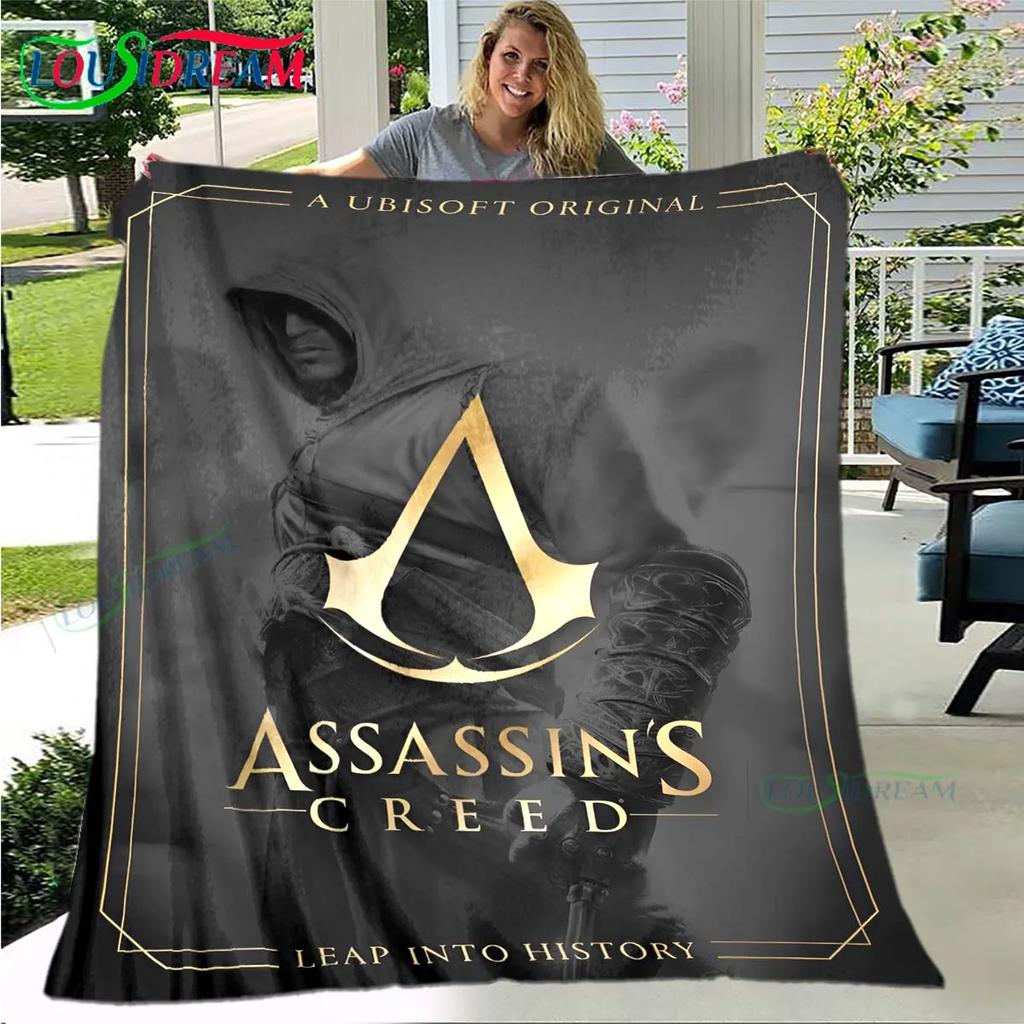 Spel Assassin’s Creed Valhalla Mjuk Filt Sport Vardagsrum Sovrum Soffa Sängfilt Gåva Resa Kontor Lunchrast Filt