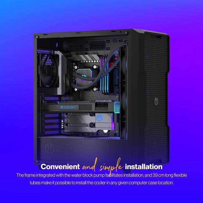 Refroidissement aio-cpu - endorfy - navis f360 - 360 mm - argb - hautes performances