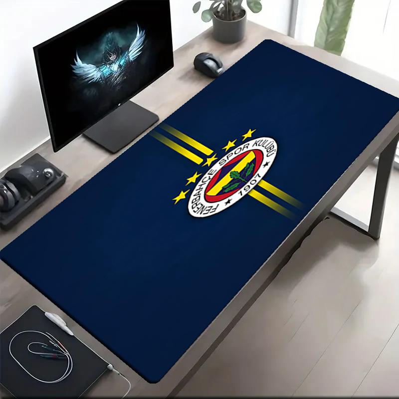 Fenerbahce Thema Mauspads, Rutschfeste Gummiunterlage, Multifunktionales Büro- & Heimdekor, Perfekt zur Personalisierung des Arbeitsplatzes.