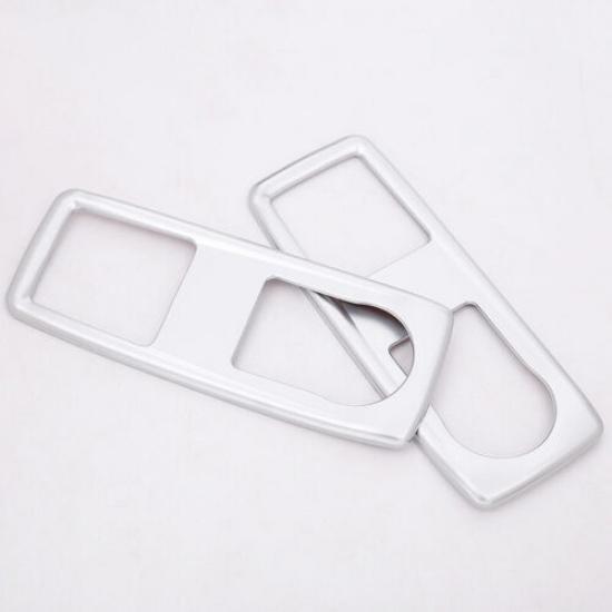2PCS Cover Trim Rear Reading Light ABS Silver For BMW X3 F25 X4 F26 2011-2017