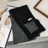 Fashion Thickened Cashmere Scarf Warm Color Matching Knitted Wool Scarf Neckerchief Men