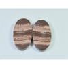 14X28X04 MM Natural Zebra Jasper Matched Pair Oval Cabochon Loose Gemstone B-261