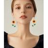 Sunflower Earrings Fashion Simple Cute Women's Earrings Yellow Enamel Daisy Sunflower Fun Gifts Suitable for Daily Wear Party