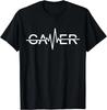 Camiseta Unisex Gráfica Regalo Latido de Corazón de Gamer Videojuegos