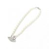 Vivienne WeStwood One Row Pearl Bath Relief Women S Choker Necklace 63010106 02p104