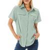 Quick-Dry Stretch Short-Sleeve Outdoor Shirt with Multi-Pocket, Breathable UV Protection