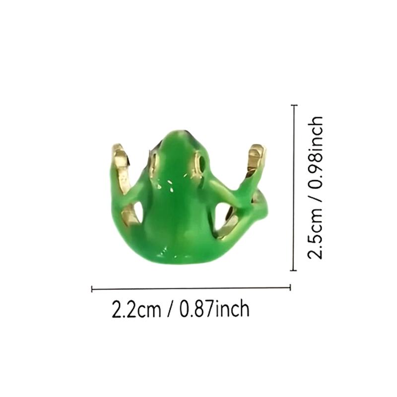 New Originality Tree Frog Ring Alloy Opening Frog Open Rings Cute Animal Shape Jewelry Accessories For Women