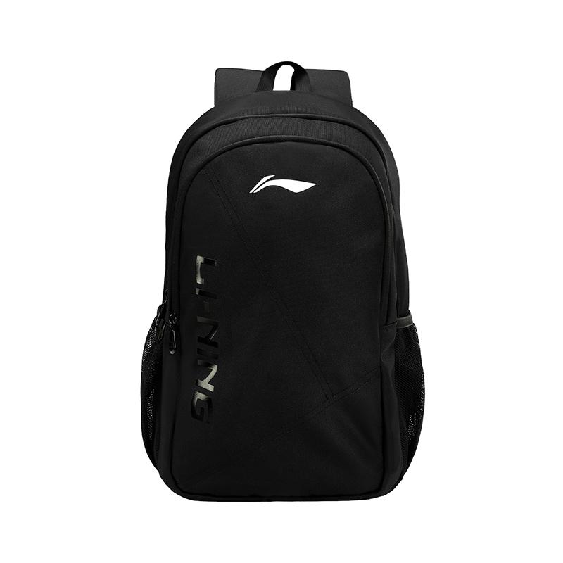 Li Ning Polyester Backpack Regular Unisex Black YBSV203-1