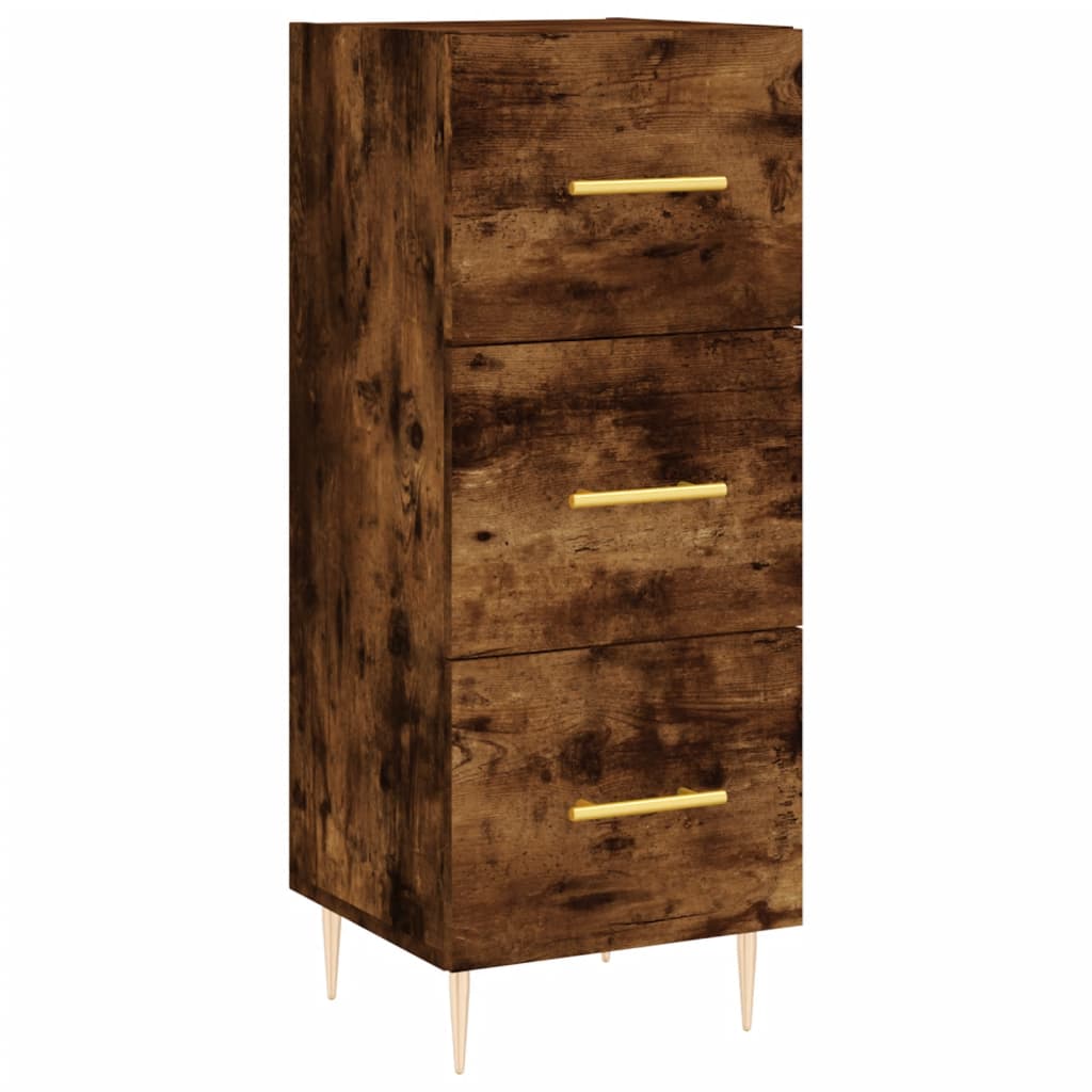Sideboard Smoked Oak 34.5 x 34 x 90 cm Wood Based Panel