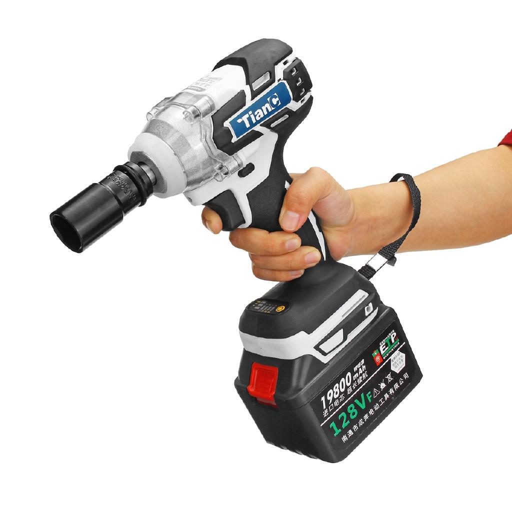 1280W 3 IN 1 Electric Brushless Cordless Hammer 520NM Wrench Drill Rechargeable Screwdriver Impact Drill with Battery