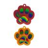 Light and Shadow Keychain Pendant Silicone Molds Cat Paw Holographic Earrings Mold DIY Ornaments Mould for Birthday Gift