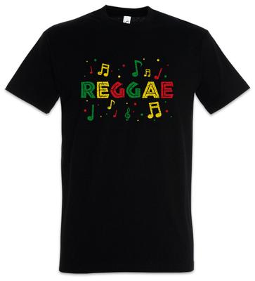 Rasta Reggae Notes T-Shirt Babylon Irie Ska Jamaica Africa Rastafari Ethiopia