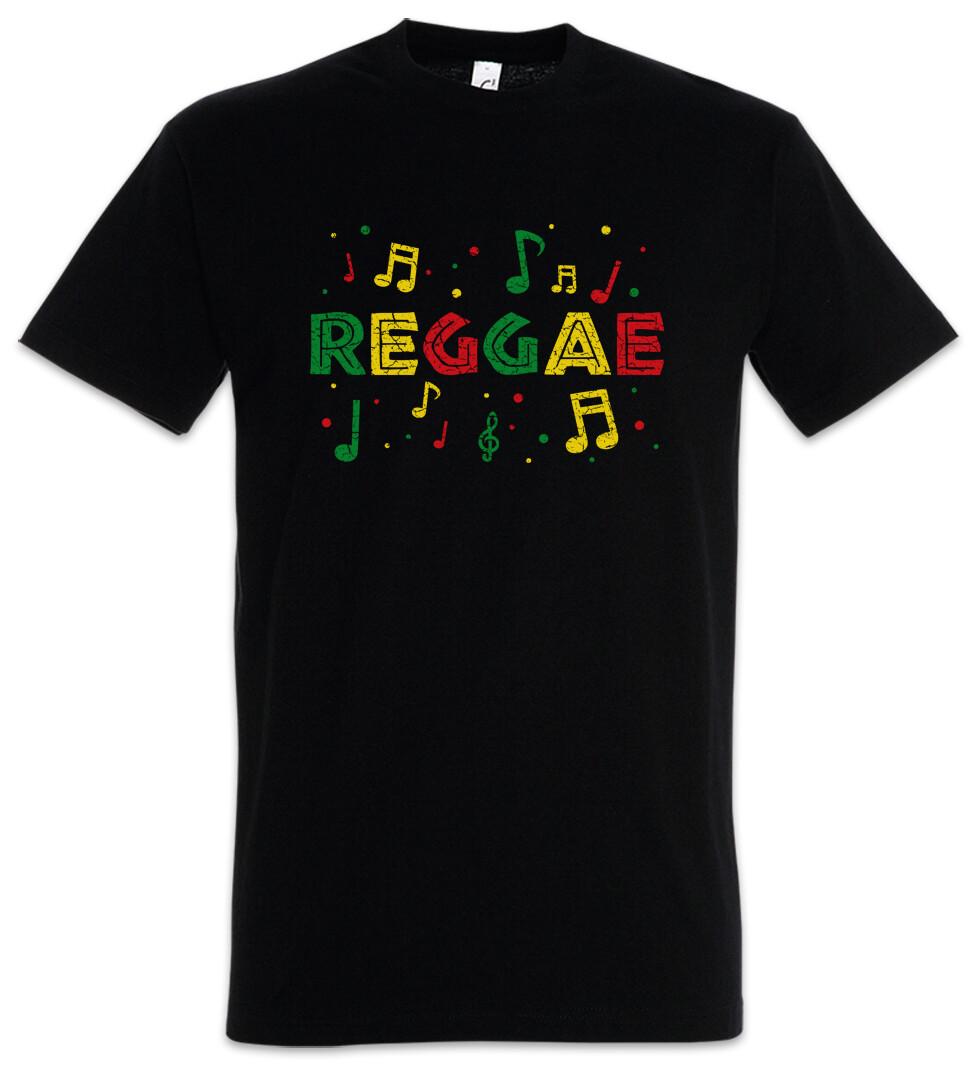 Rasta Reggae Notes T-Shirt Babylon Irie Ska Jamaica Africa Rastafari Ethiopia XS