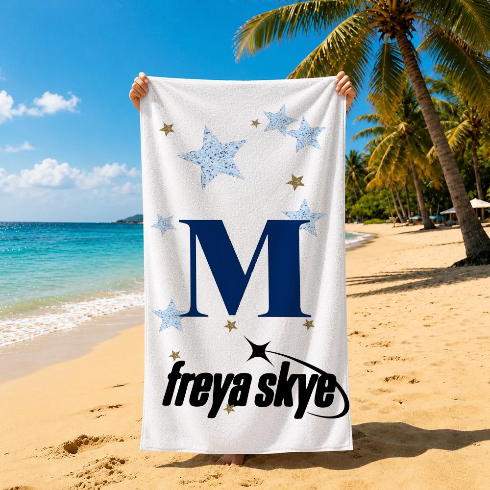 Singer F-Freya Skye Towel Towel Soft Pool Gift For Travel Gym Shower Cool Camping Quick Dry Sports Large Beach Towel