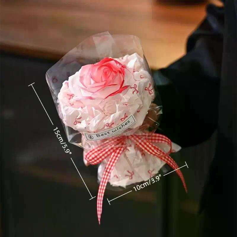 Flower Rose Bouquet Artificial Flower For Christmas Wedding Birthday Party Valentine's Day DIY Gift Home Decoration