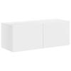 TV Wall Shelf Set Wall Mounted 6 pcs White