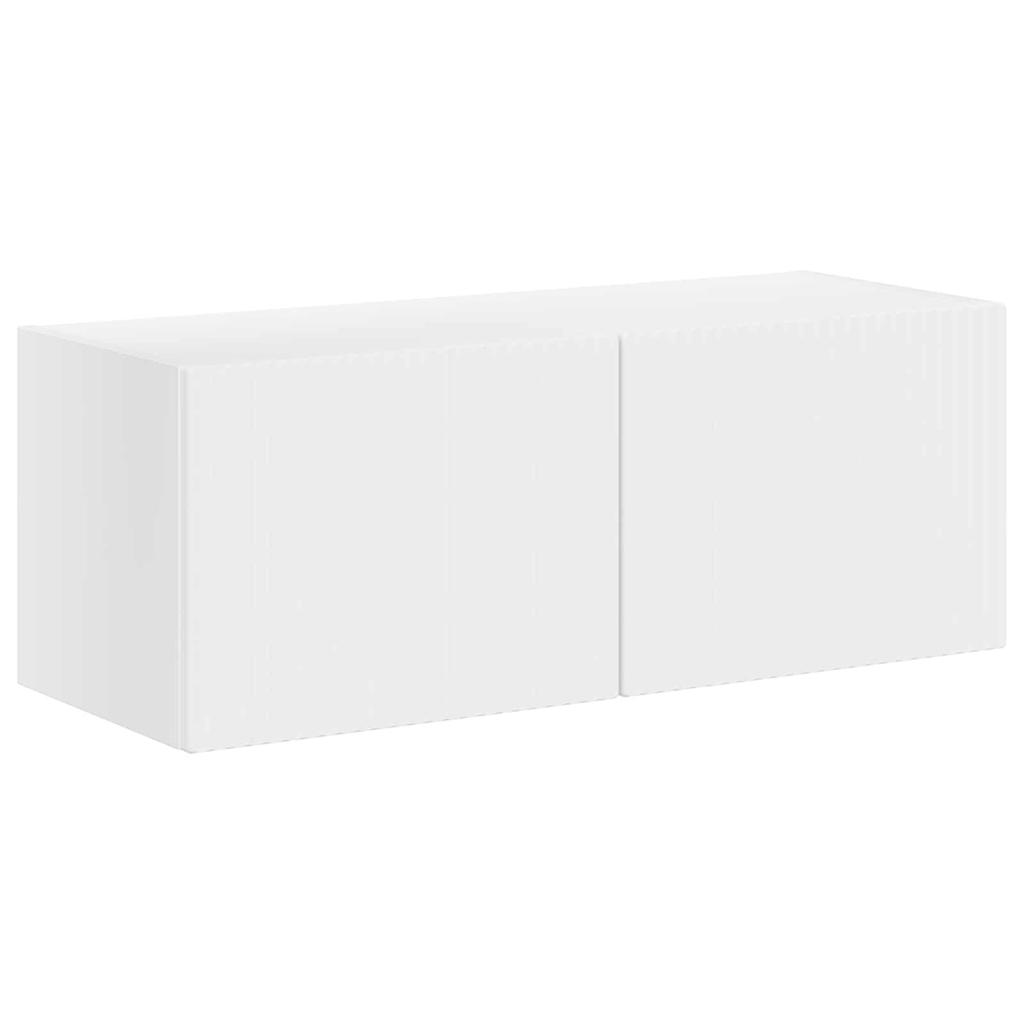 TV Wall Shelf Set Wall Mounted 6 pcs White