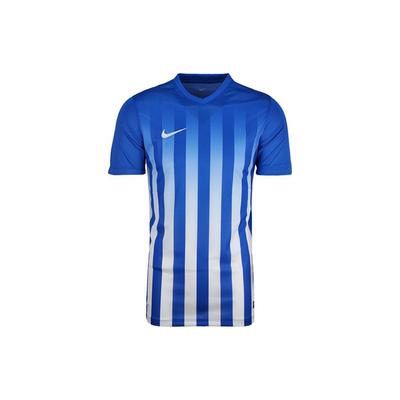 Camisa de Futebol Retrô de Manga Curta Listrada de Secagem Rápida Homens jerseys Azul 743361-463
