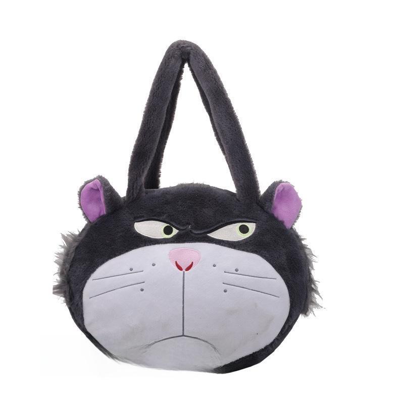 Lucifer Cinderella In Plush Cat Single Shoulder Crossbody Bag Suitable For Kids