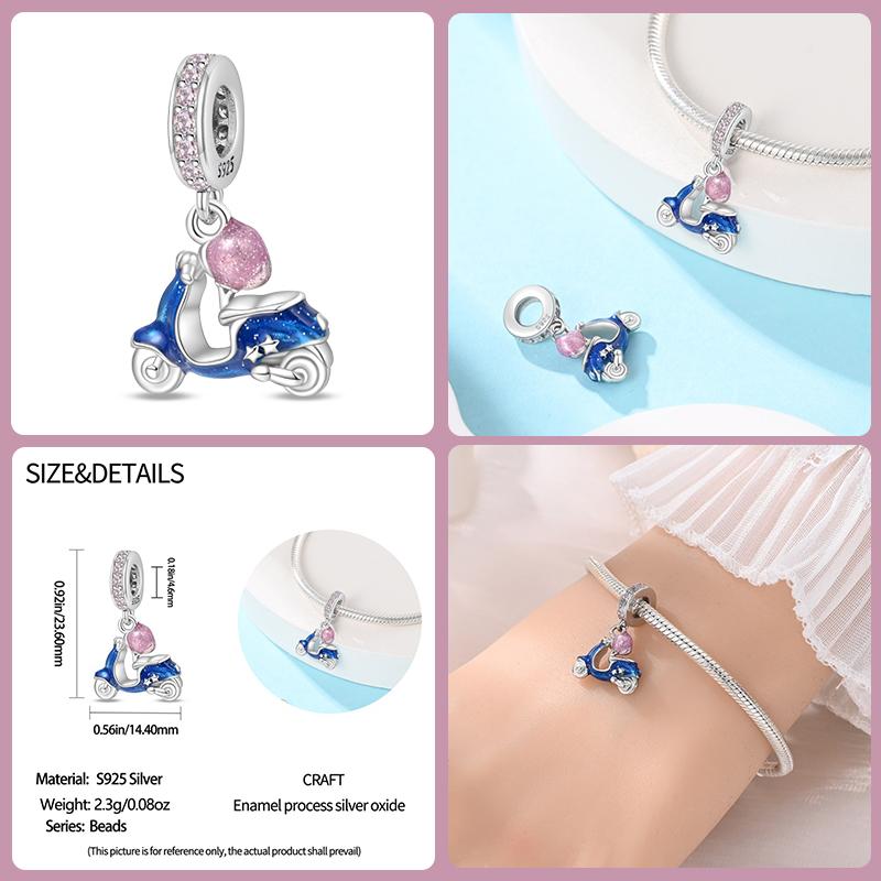 Copper Luminous Star Lantern Fish Charms Beads Fit Qikaola Original Bracelet Camera Eiffel Tower Charms Diy Jewelry