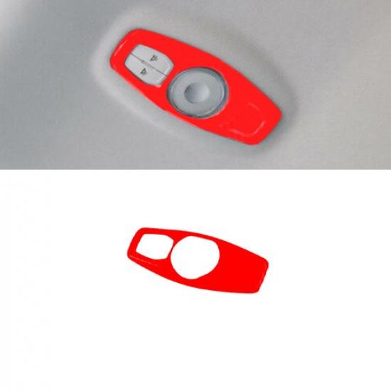 Car Rear Reading Lamp Switch Cover Trim 1PCS For Ford Edge 2015- Bright Red