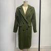 Women's Vintage Casual Lattice Print Autumn Winter Long Sleeve POLO Neck Jackets & Coats