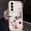 Flower Print Case For Samsung Galaxy S25 S24 S23 S22 Ultra S21 S24 FE A55 A54 A34 A15 A14 A35 A52 A53 A25 A16 5G Soft TPU Cover