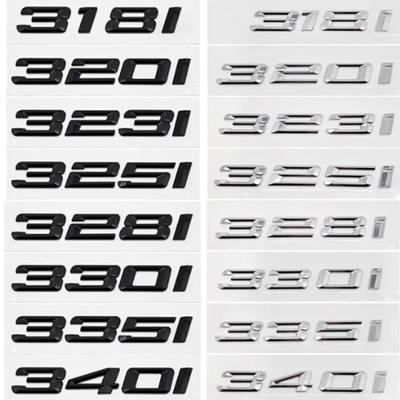 316i 318i 320i 325i 330i 335i Trunk Boot Emblem Letter Badges Car  For BMW 3-series F30 F31 F34 E90 E46 Chrome Silver Black