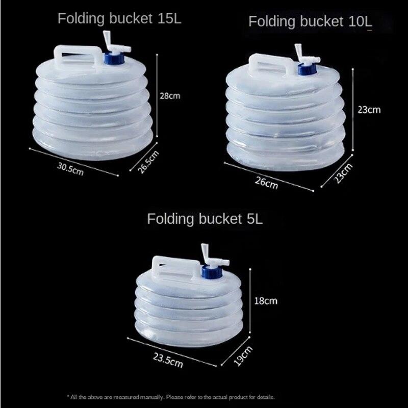 Folding Bucket Outdoor Picnic Car Road Trip Portable Large Capacity Water Storage Bucket Portable Telescopic Bucket Bucket