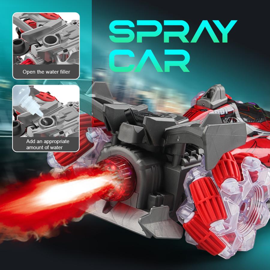 Colorful Lights Spray Stunt Racing 4WD Shift 2.4G Wireless Gesture Induction Racing Race Remote Control Toy Car