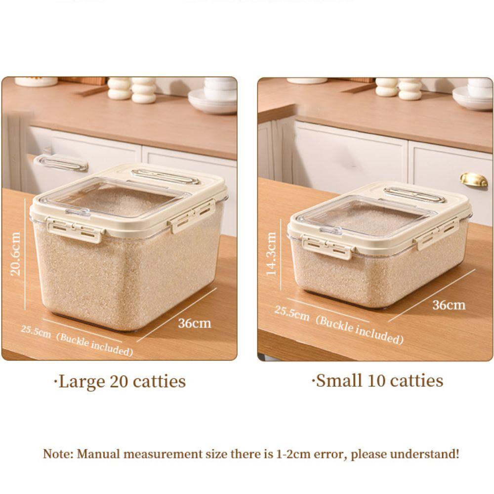 Moisture Proof Rice Storage Container Large Capacity Sealed Can Grain Storage Box  Home Kitchen