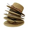 Seaside Vacation Idyllic Style Flat-brimmed Bow Women's Summer Travel Sunshade Sunscreen Hat, Straw-woven Elegant Top Hat