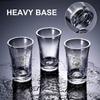 1.2oz Acrylic Shot Glass Bulk Set with Thickened Base Plastic Clear Shot Glasses Cups for Vodka,Whiskey,Tequila,Espresso,Liquor