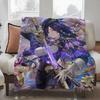 Game Genshin Lmpact Clorinde Blanket Design Lightweight  For Dorms, Naps, Living Room, Office,Sofa,All-Season