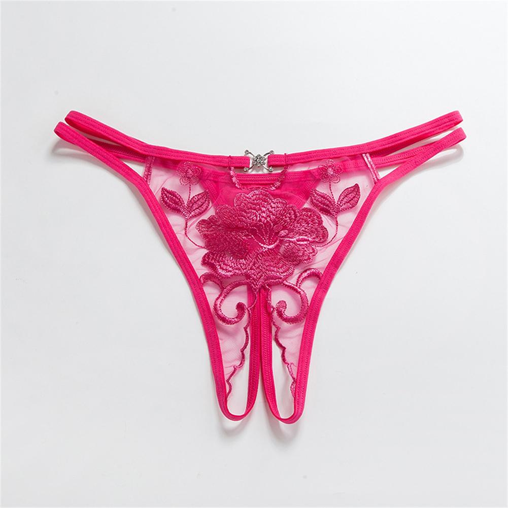 Women Open Crotch G-string Sexy Briefs Ladies Sex Panties Female See-Through Thongs Underwear Hollow Out Underpants