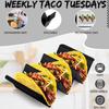 V-Shaped Taco Rack Tray Stainless Steel Taco Stand Rack Sushi Holder  Kitchen Dining