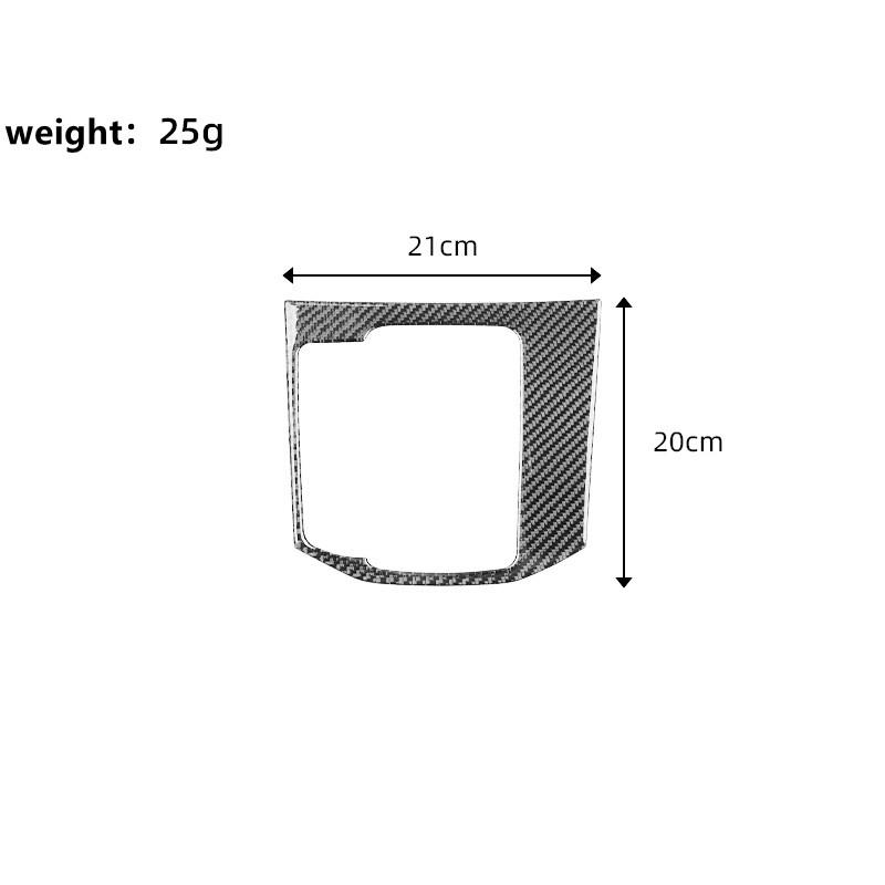Car Gear Shift Panel Handbrake Panel Decorative Cover Trim Strips Carbon Fiber Stickers For Mazda CX-5 Car Interior