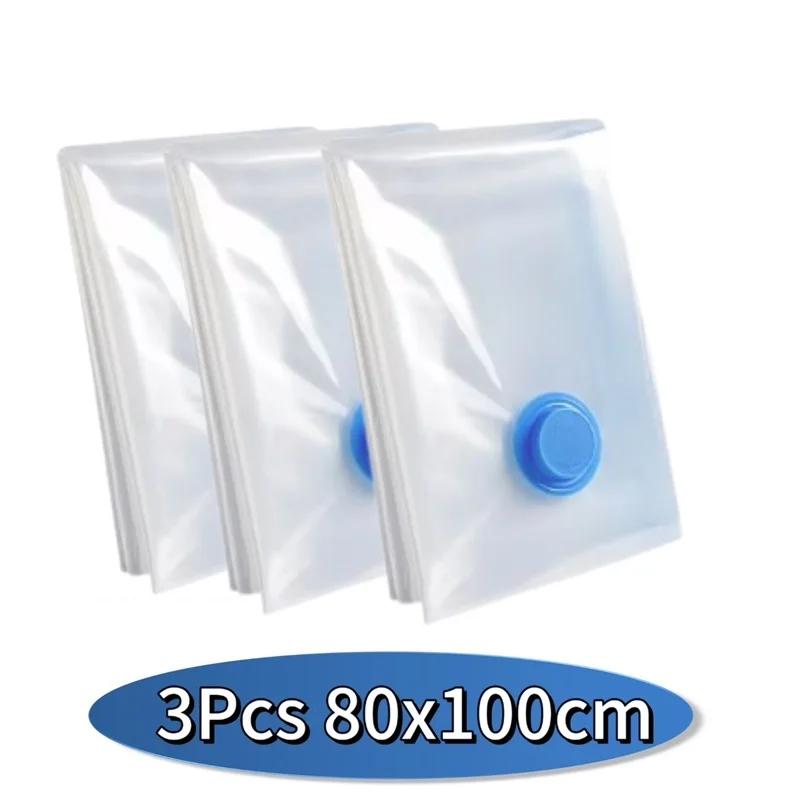 Vacuum Packet Vacuum Sealer Bags for Clothes Travel Compression Bag Pack Organizer Vacuum Clothing Storage Bags with Hand Pump