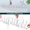 Espigões para Pombos Repelente de Aço Inoxidável Armadilha Dissuasora de Aço Inoxidável Anti-Pombo Pássaro Esquilo Cercas de Jardim Controles 1-10 Peças