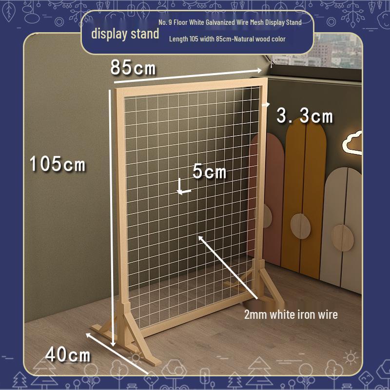 Handmade Display Shelf: Grid Photo Frame & Plant Rack for Kindergarten & Crafts