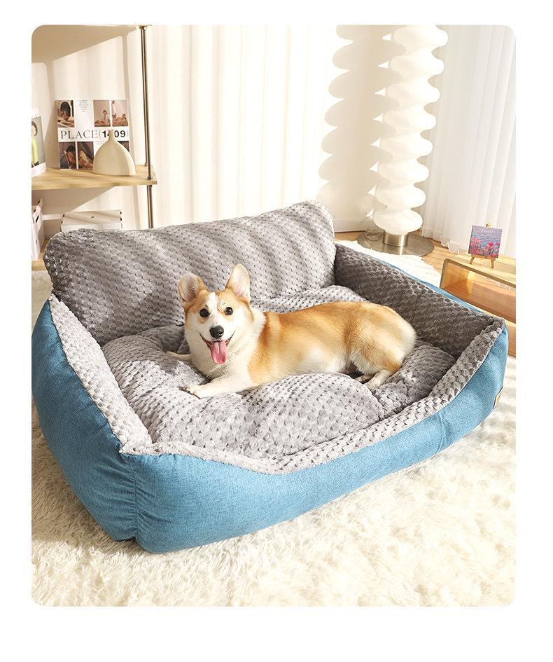 Cama Quente para Cão Golden Retriever - Uso nas Quatro Estações, Grande, Removível, Lavável, Almofada Sofá Tapete