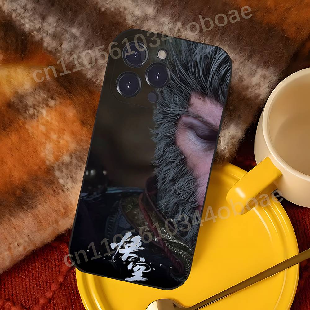B-BlackMyth W-Wukong Phone Case For iPhone 17,16,15,14,13,12,11,Pro,Max,Plus Shockproof Cover