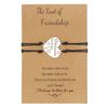 Bracelet Set Stainless Steel Marking and Engraving Double Hanging Weaving Wax Rope Friend Bracelet