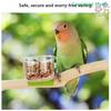 Futterbecher mit Clip Haustier Vogel Futterspender Wassernapf 1/2/4 Stück Papagei Futternapf Vogelkäfig Futterspender Haustier Futterbecken Halterung Zubehör