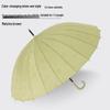 Double Person Water-Activated Blooming Long-Handled Umbrella for Women – Storm Curved Handle, Reinforced Rainproof Design