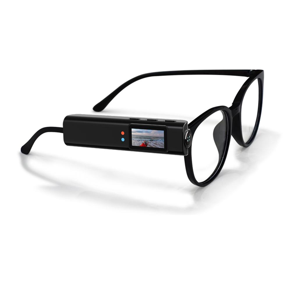 

S110 First-Person View Glasses Camera IPS Display WIFI APP Control 2.7K Ultra HD Video Recorder Black