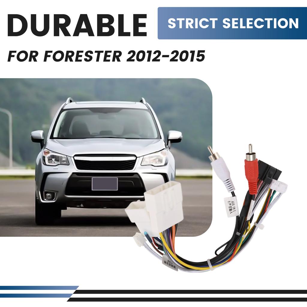 Portable Car 16Pin Wiring Harness Adapter Canbus Box Decoder Android Radio Power Cable For Subaru Forester 2012-2015