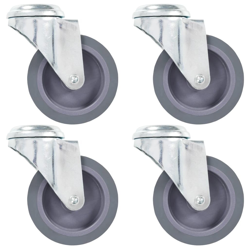 Swivel Casters with Pin Hole 4 Pcs 75 Mm