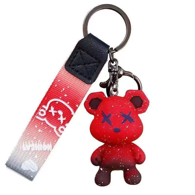 Chameleon Violence Bear Keychain Bag Pendant School Bag Doll Pendant Small Gifts